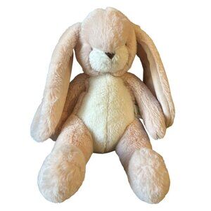 Bunnies By The Bay Pink & White Sitting Rabbit Plush Stuffed Animal 10" Soft Cud